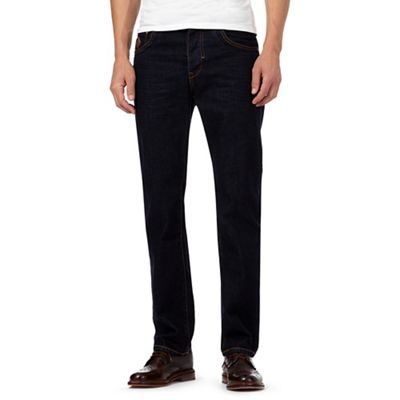 The Collection Big and tall dark blue rinse straight leg jeans